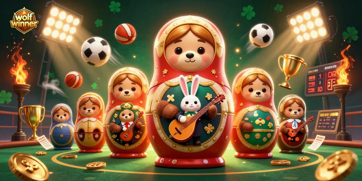 wolfwinner spins thrilling roulette with vibrant mascot bears and dynamic casino elements.